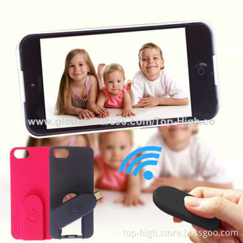 2014 new product wireless Bluetooth selfie remote shutter case for iphone5s